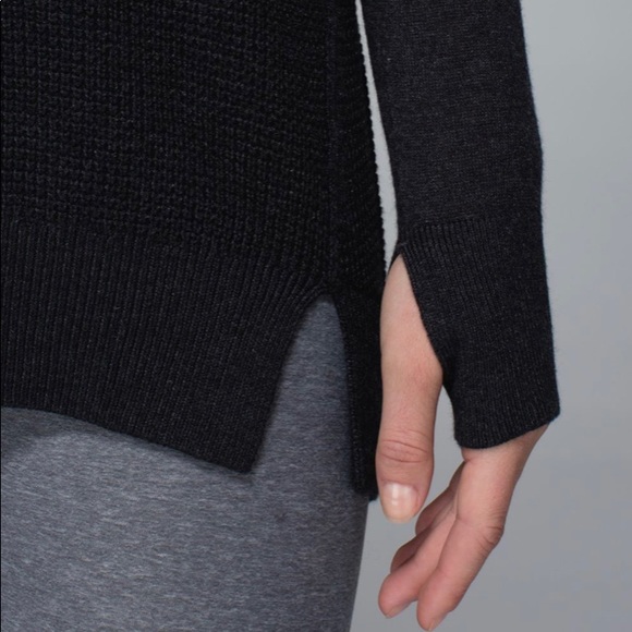 Lululemon The Sweater Life heathered black 4 - Picture 6 of 12